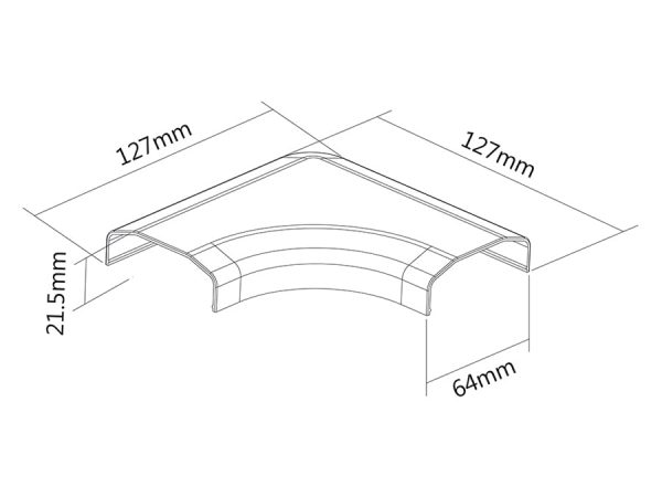 Cover for system plastic cable 127 x 127 x 21.5 mm Maclean MC-697 W Online-Schn?ppchen – Bild 3