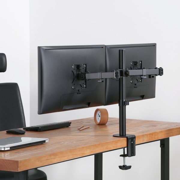 Maclean Brackets MC-884  Double Desk Bracket For 2 Monitors LCD Adjustable Gaming Office VESA 7   - 32  Rabatt – Bild 5
