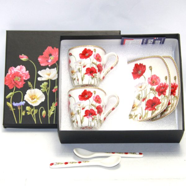 Espresso cups porcelain set with plates Queen Isabell W9PWH06-09596 Rabatt – Bild 5