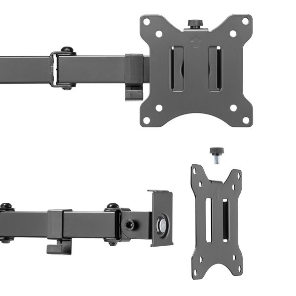 Maclean Brackets MC-884  Double Desk Bracket For 2 Monitors LCD Adjustable Gaming Office VESA 7   - 32  Rabatt – Bild 4