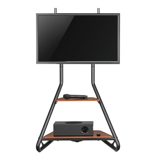 Maclean MC-455 Freestanding Corner TV Stand in Bauhaus Style, Free-standing TV Holder with Two Levels, Made of Wood, Load Capacity up to 10 kg, TV Mount up to 40 kg, 37-75  , Max. VESA 600x400, Max. Height 1460mm Verkauf