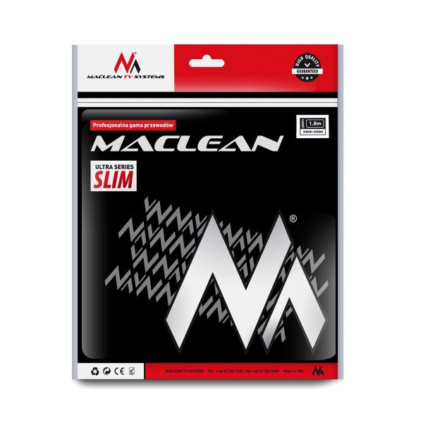 Maclean MCTV-524 Cable HDMI Type A Round High Speed Transmission LCD  LED Screen 1.8m 1.4v Verkauf – Bild 4