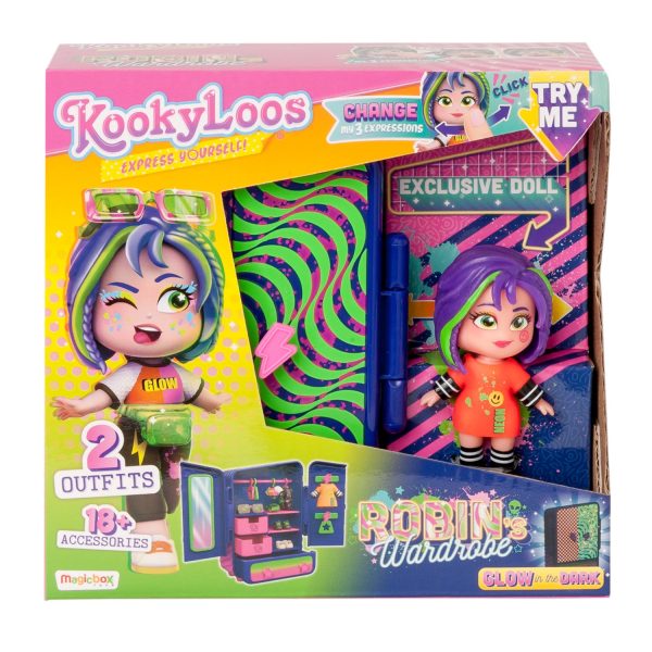 Kookyloos Robin s Closet Set Clothes 2 Outfits Accessories Doll Wardrobe Zu verkaufen