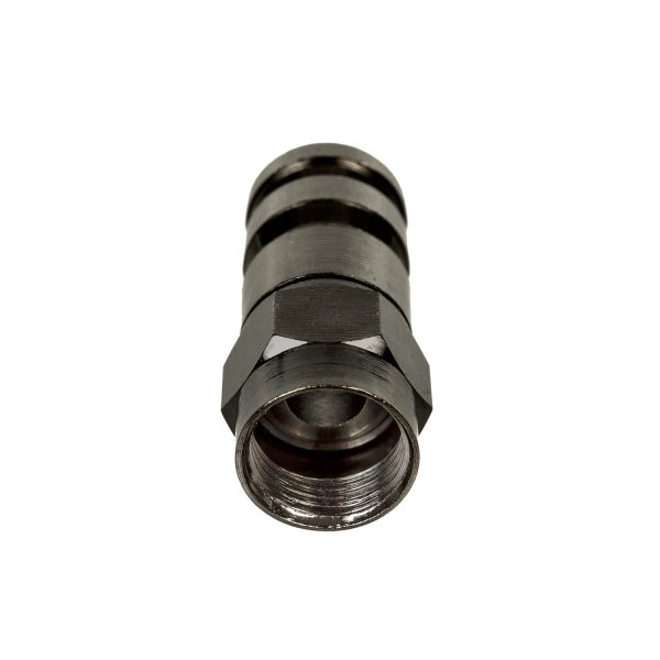 Maclean MCTV-916 50x F Compression Connector, RG-6, Professional, Nickel Plated, Black, Quick Connection Mode – Bild 3