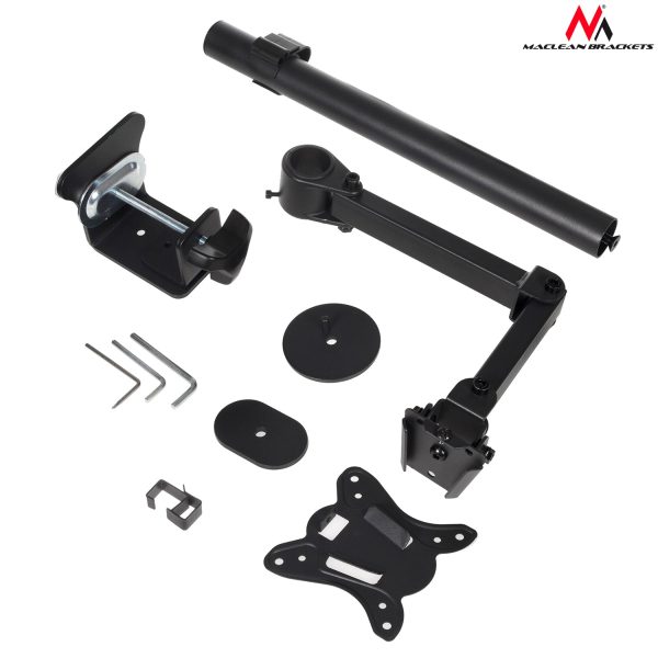 Maclean MC-690 Monitor Bracket Desk Stand Mount Holder Table Adjustable Arm 13   - 27   VESA Online-Verkauf – Bild 4