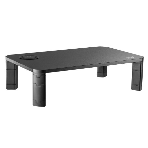 Ergo Office ER-415 Monitor Stand Shelf Wireless Qi Charging Adjustable 17  - 32  20kg Induction Charger Zu verkaufen – Bild 2