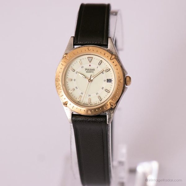 Vintage Pulsar V827-0520 A4 Watch | Cream Dial Date Watch for Ladies Jetzt online – Bild 3
