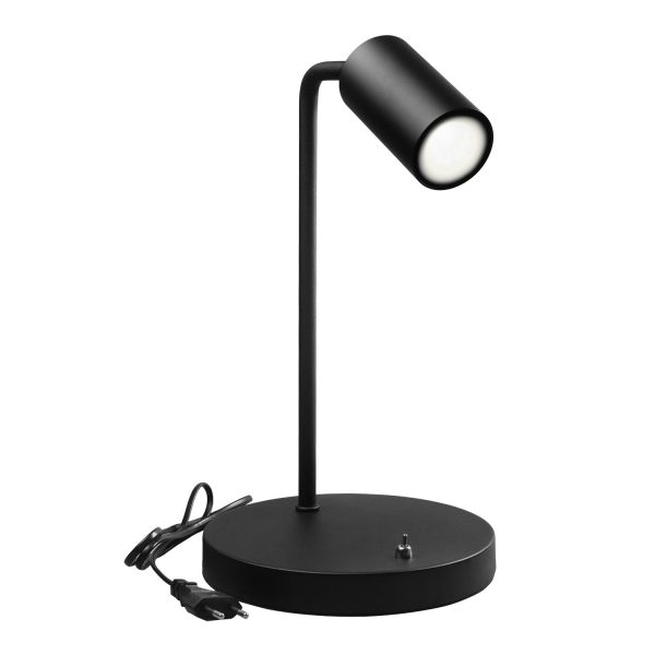 Maclean GU10 desk lamp, spot, round, GU10, with 55x90mm switch, black color, MCE370 B +LED bulb GU10 7W Maclean Energy MCE437 WW warm white 3000K, 220-240V~, 50 60Hz, 490lm Angebot