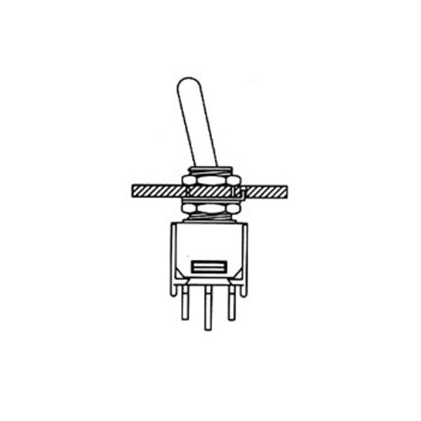 DPDT On-On PCB switch type TS-5E for board mounting Online-Schn?ppchen – Bild 2
